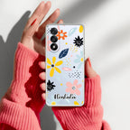 Multi Floral Customize Transparent Silicon Case For OnePlus Nord 5 5G
