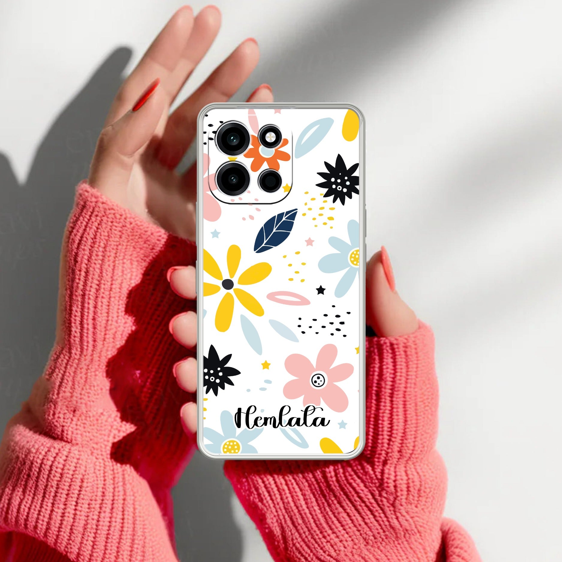Multi Floral Customize Transparent Silicon Case For OnePlus Nord 6 5G