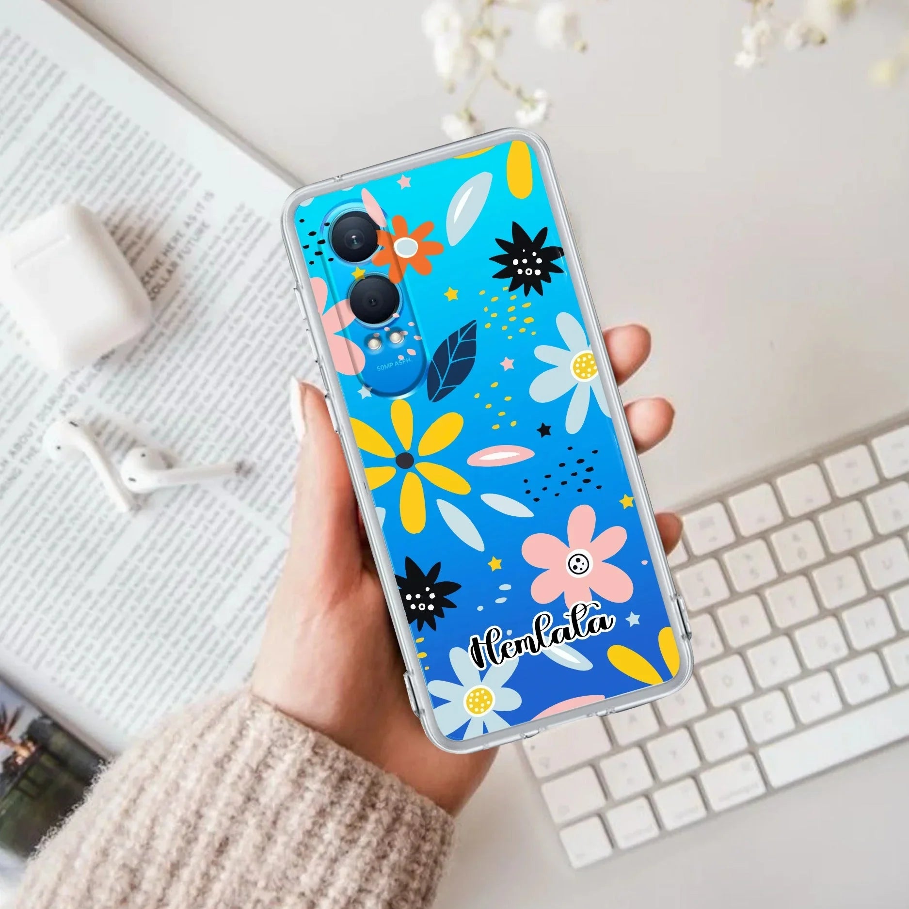 Multi Floral Customize Transparent Silicon Case For OnePlus - ShopOnCliQ