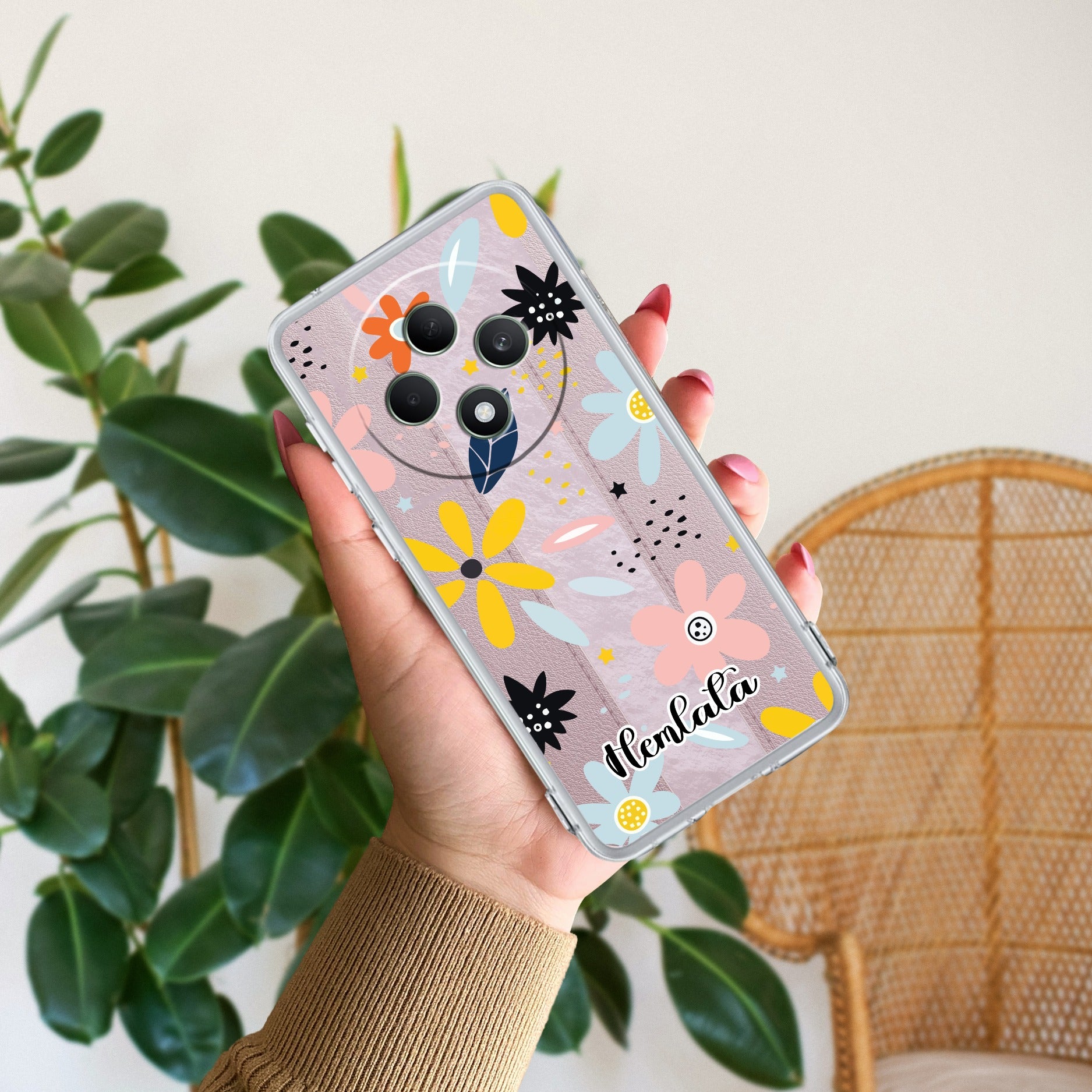 Multi Floral Customize Anti Yellow Case For Oppo K13x 5G