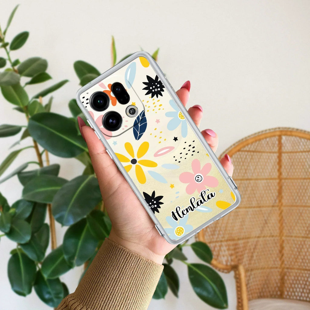 Multi Floral Customize Anti Yellow Case For Oppo Find X9 5G