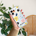 Multi Floral Customize Anti Yellow Case For Oppo Reno 16C 5G