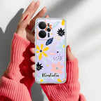 Multi Floral Customize Transparent Silicon Case For Realme/Narzo - ShopOnCliQ