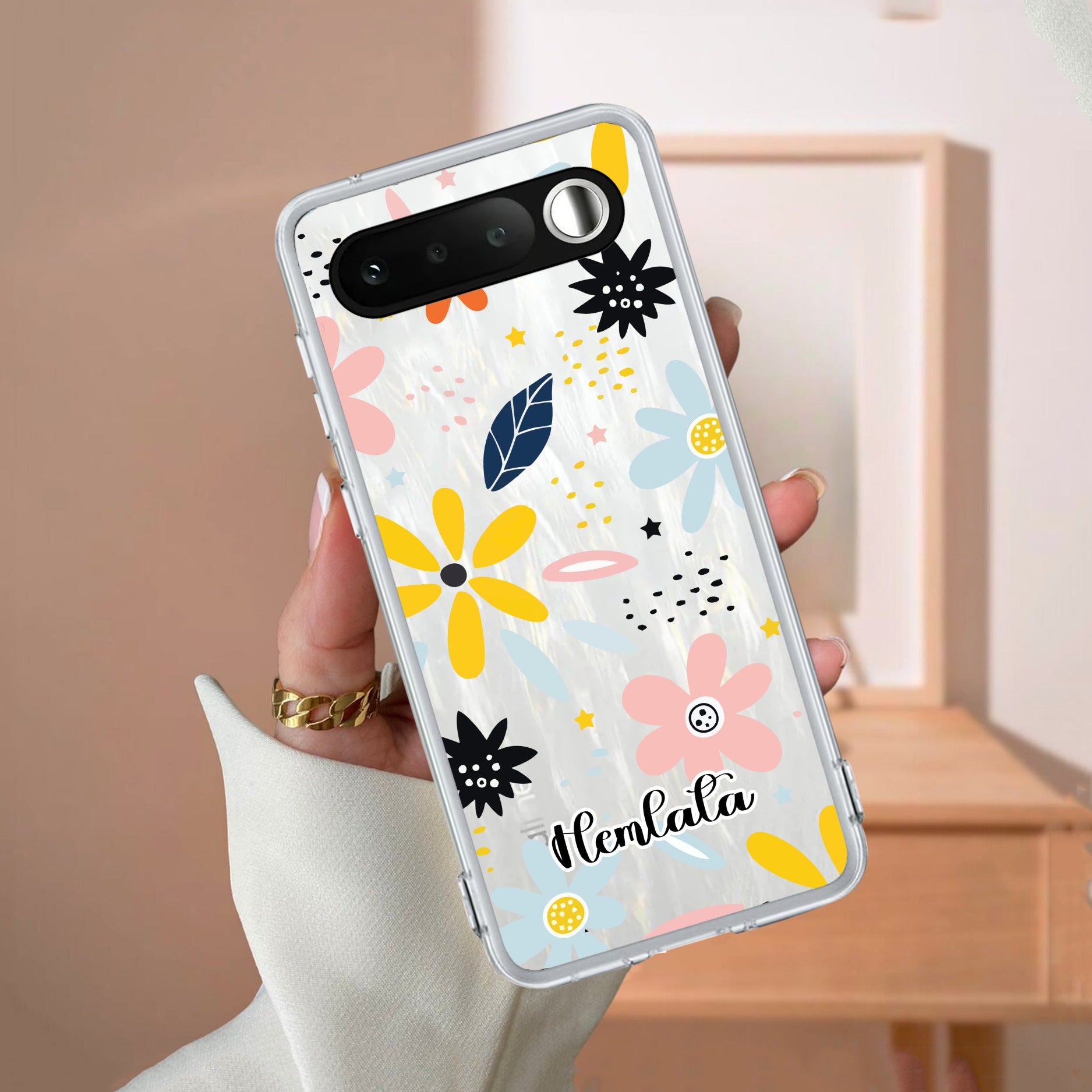 Multi Floral Customize Anti Yellow Case For Realme 16 5G