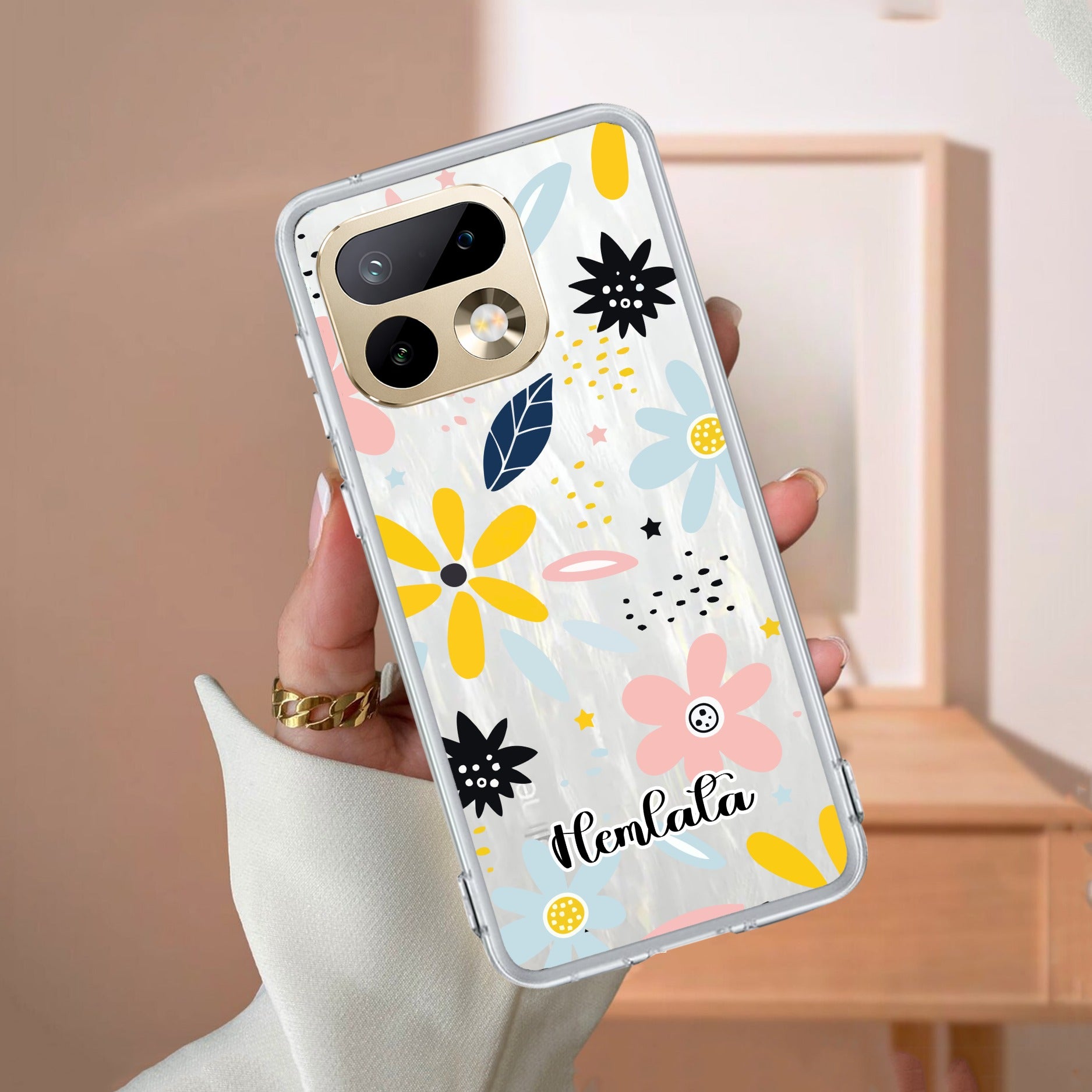 Multi Floral Customize Transparent Silicon Case For Realme/Narzo - ShopOnCliQ