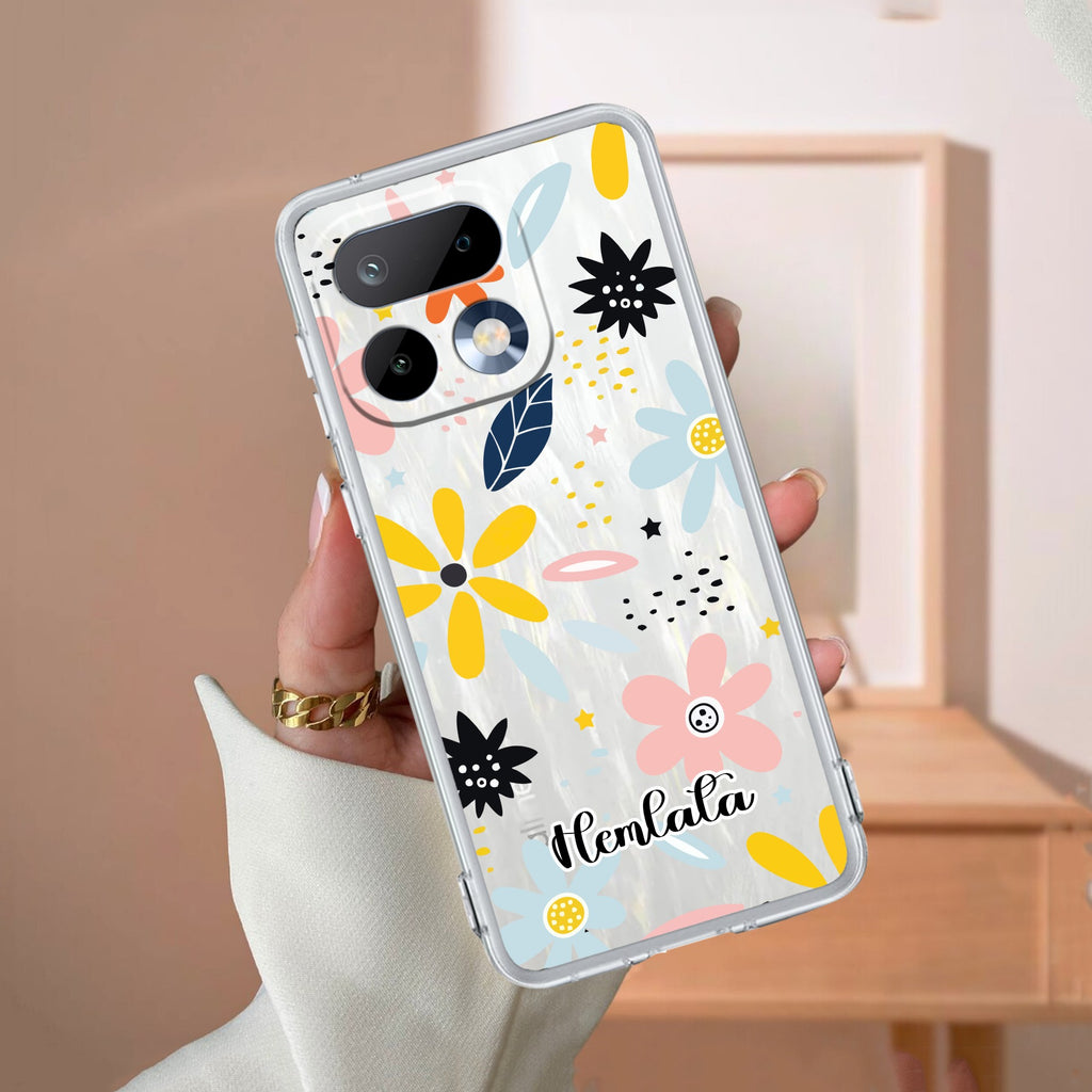 Multi Floral Customize Anti Yelllow Case For Realme 16 Pro 5G