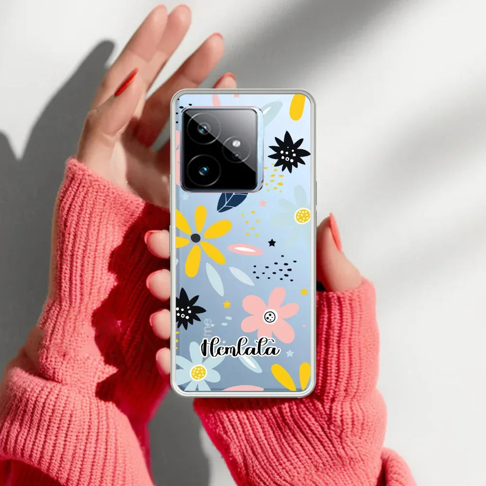 Multi Floral Customize Transparent Silicon Case For Realme/Narzo - ShopOnCliQ