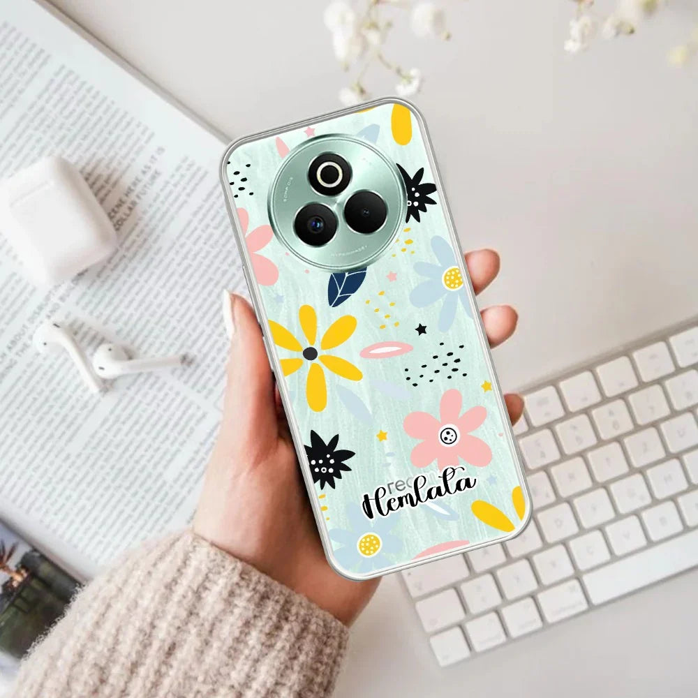 Multi Floral Customize Transparent Silicon Case For Realme/Narzo - ShopOnCliQ