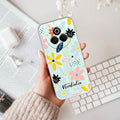 Multi Floral Customize Transparent Silicon Case For Realme P3 Pro 5G
