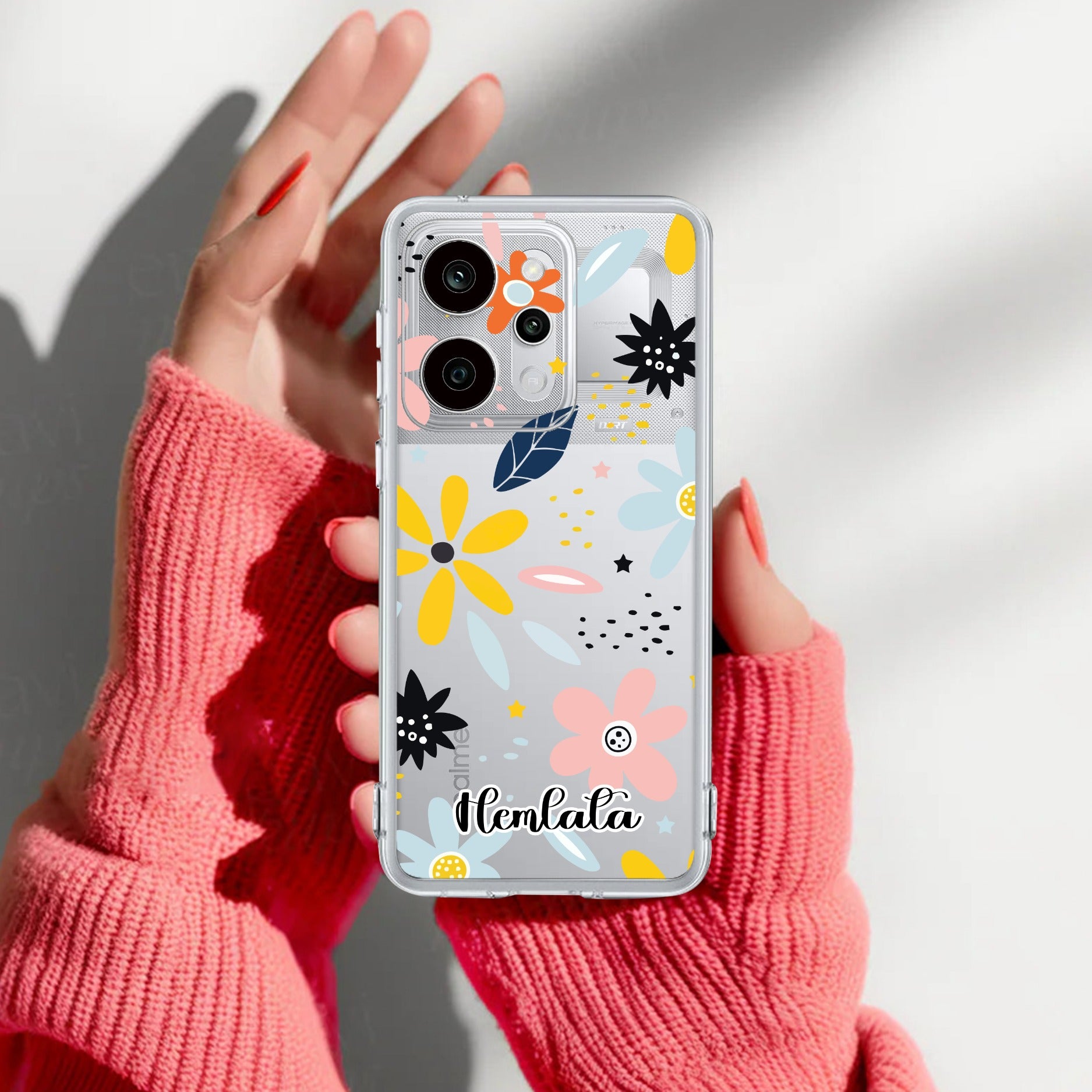 Multi Floral Customize Anti Yelllow Case For Realme P4 Power 5G