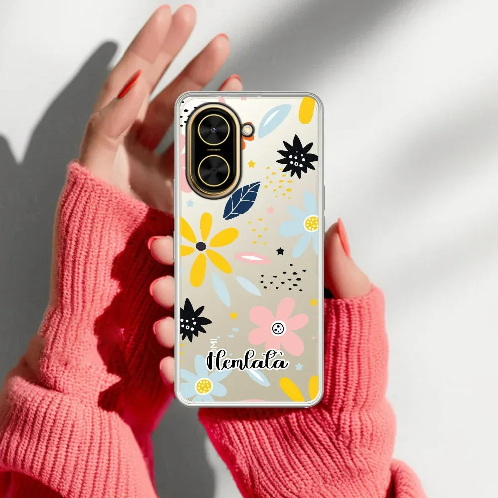 Multi Floral Customize Transparent Silicon Case For Redmi/Xiaomi - ShopOnCliQ