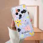 Cute Love Couple Customize Transparent Silicon Case For Poco C75 5G