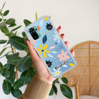 Multi Floral Customize Transparent Silicon Case For Redmi Note 10 / 10S