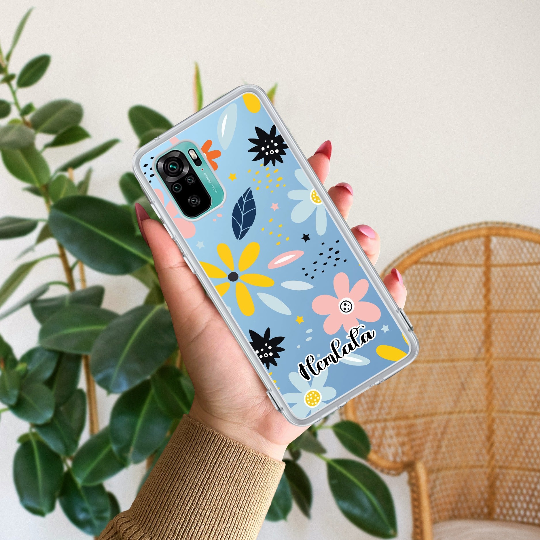 Multi Floral Customize Transparent Silicon Case For Redmi/Xiaomi