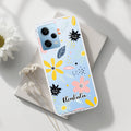 Multi Floral Customize Transparent Silicon Case For Redmi Note 12 5G