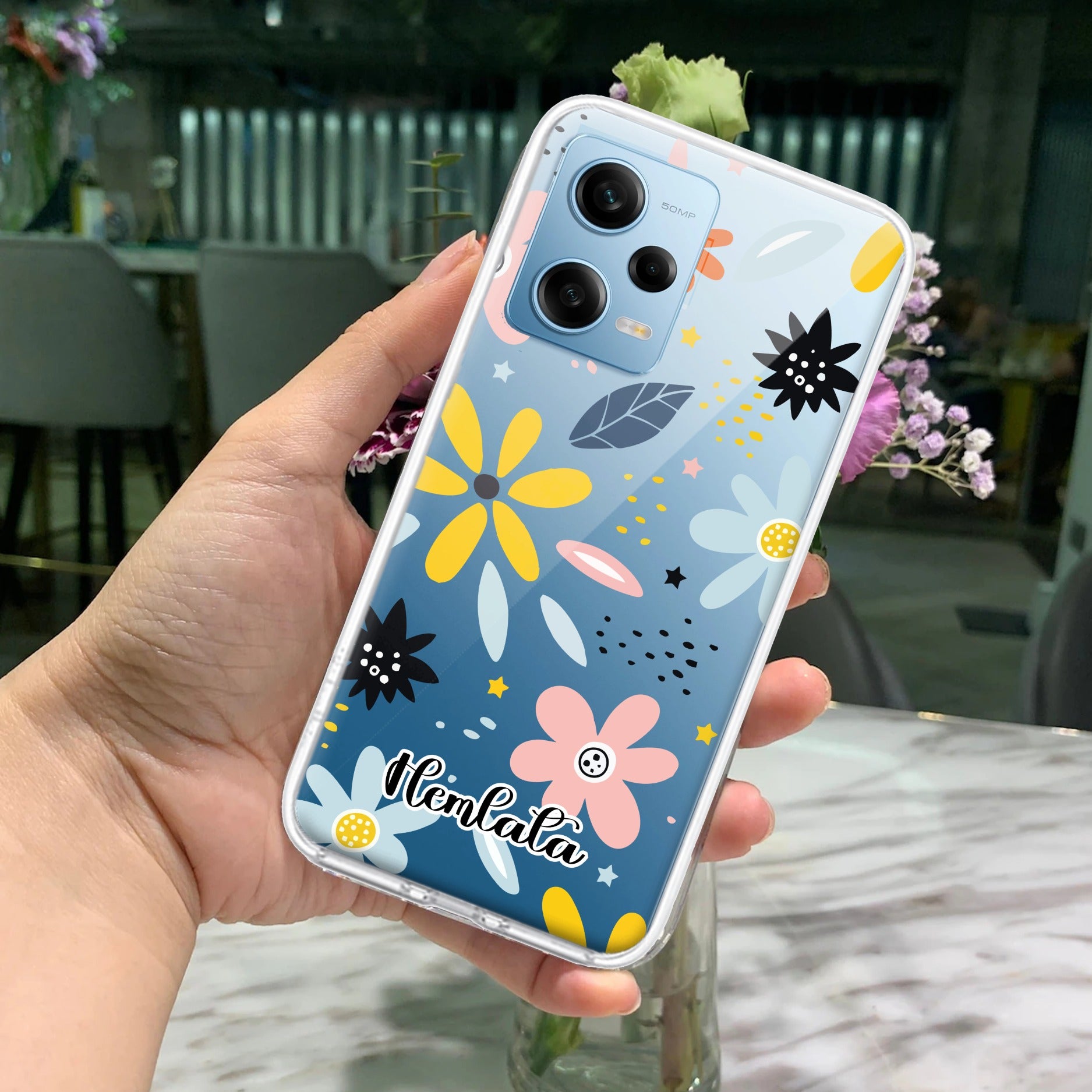 Multi Floral Customize Transparent Silicon Case For Redmi/Xiaomi