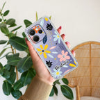 Multi Floral Customize Transparent Silicon Case For Redmi 13C 5G