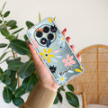 Multi Floral Customize Transparent Silicon Case For Redmi Note 15 5G