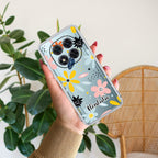 Multi Floral Customize Transparent Silicon Case For Redmi Note 15 5G