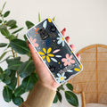 Multi Floral Customize Transparent Silicon Case For Redmi Note 10 lite