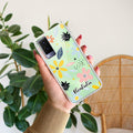 Multi Floral Customize Transparent Silicon Case For Vivo V21e 5G