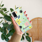 Multi Floral Customize Transparent Silicon Case For Vivo V21e 5G