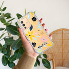 Multi Floral Customize Transparent Silicon Case For Vivo V23 5G