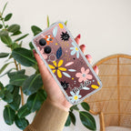 Multi Floral Customize Transparent Silicon Case For Vivo V29 5G