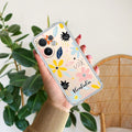 Multi Floral Customize Transparent Silicon Case For Vivo X200 FE
