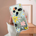 Multi Floral Customize Transparent Silicon Case For Vivo X200 5G