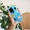 Multi Floral Customize Transparent Silicon Case For Vivo Y35