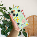 Multi Floral Customize Transparent Silicon Case For Vivo Y27 4G