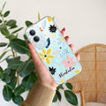Multi Floral Customize Transparent Silicon Case For Vivo Y29 5G