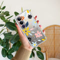 Multi Floral Customize Transparent Silicon Case For Vivo Y300 5G