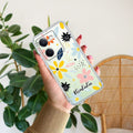 Multi Floral Customize Transparent Silicon Case For Vivo Y300 Plus 5G