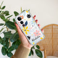 Multi Floral Customize Transparent Silicon Case For Vivo Y400 5G