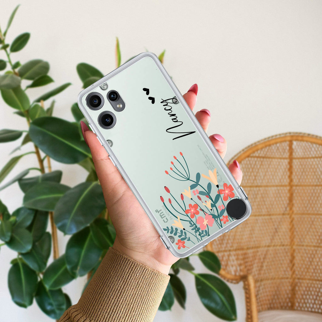 MultiColor Floral Customize Anti Yellow Case For CMF by Nothing Phone 2 Pro