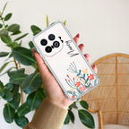 MultiColor Floral Customize Transparent Silicon Case For iQOO 13 5G