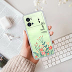 MultiColor Floral Customize Transparent Silicon Case For iQOO Neo 7 Pro 5G