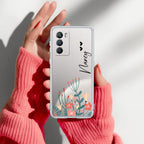 MultiColor Floral Customize Transparent Silicon Case For iQOO 9 SE 5G