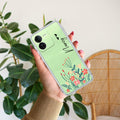 MultiColor Floral Customize Transparent Silicon Case For iQOO Z9 5G
