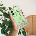 MultiColor Floral Customize Transparent Silicon Case For iQOO Z9 Lite 5G