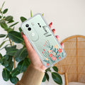 MultiColor Floral Customize Transparent Silicon Case For iQOO Z9s 5G