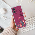 MultiColor Floral Customize Anti Yellow Case For Motorola Edge 50 Fusion 5G