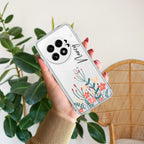 MultiColor Floral Customize Transparent Silicon Case For OnePlus Nord 2 5G