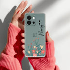 MultiColor Floral Customize Transparent Silicon Case For OnePlus Nord CE 4 5G