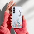 MultiColor Floral Customize Transparent Silicon Case For OnePlus Nord 5 5G