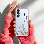 MultiColor Floral Customize Transparent Silicon Case For OnePlus Nord 5 5G