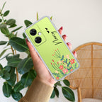 MultiColor Floral Customize Transparent Silicon Case For OnePlus Nord CE 3 Lite 5G