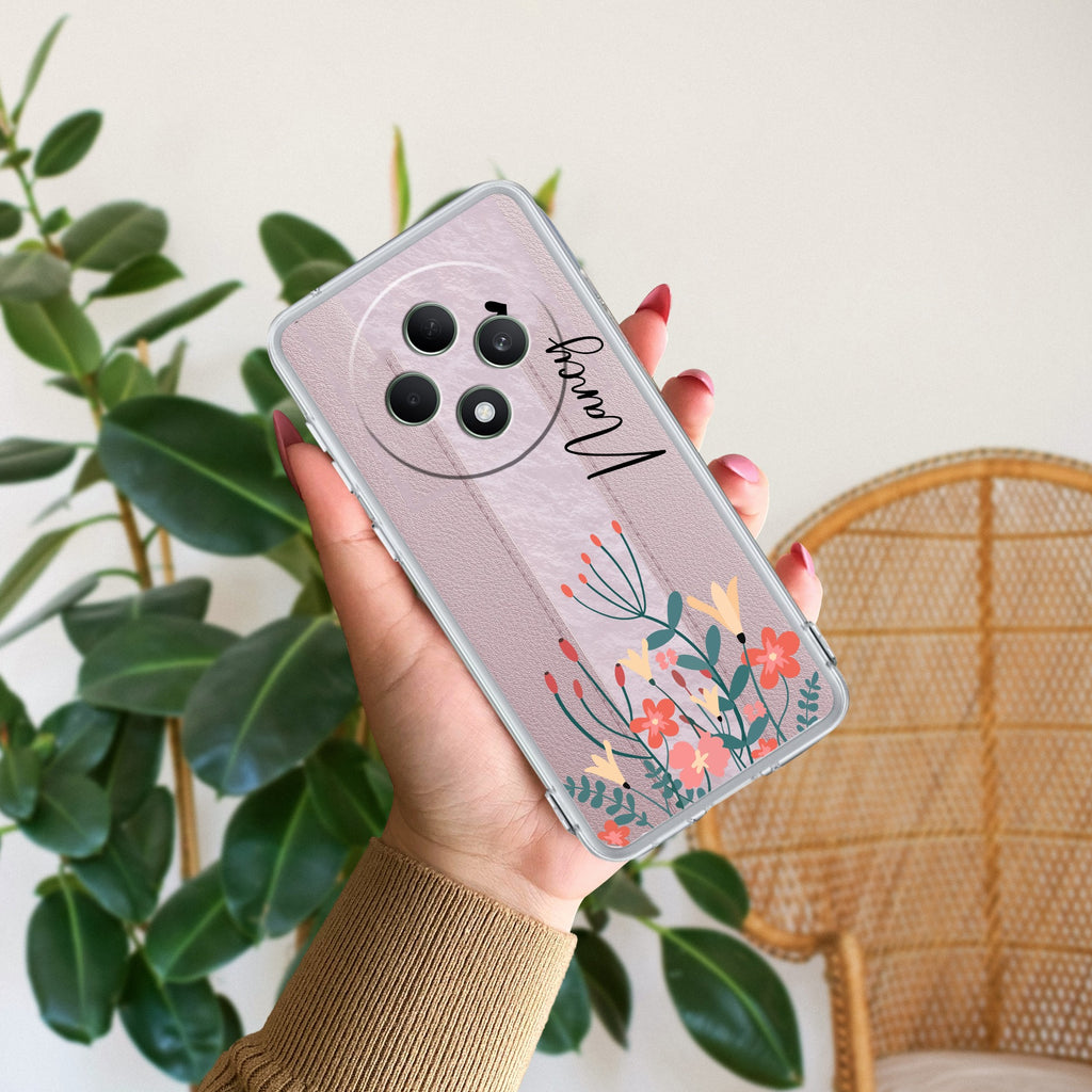 MultiColor Floral Customize Anti Yellow Case For Oppo F27 Pro Plus 5G